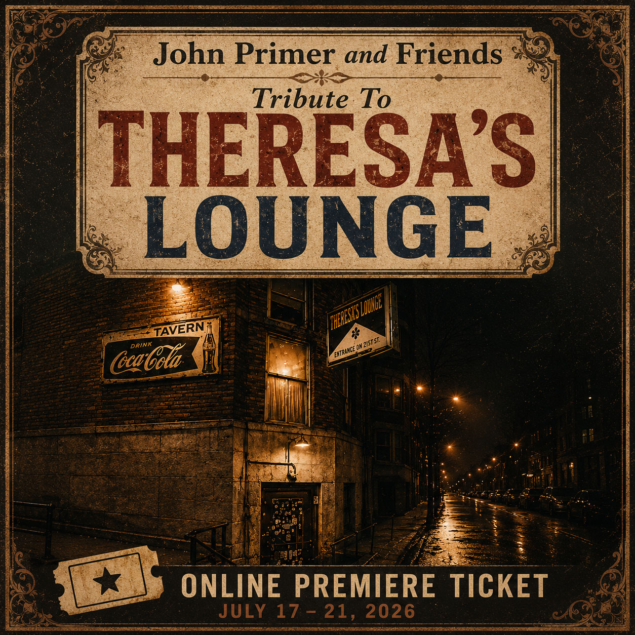 online premiere of Tribute to Theresa's Lounge