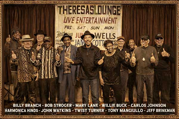 Musicians sharing the Theresa’s Lounge story